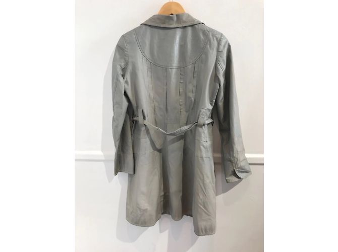 Abrigos JITROIS T.International de cuero Gris - vista 3