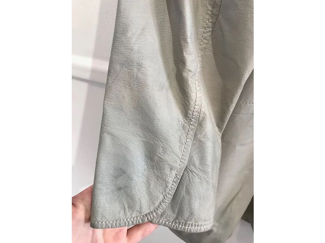 Abrigos JITROIS T.International de cuero Gris - vista 4
