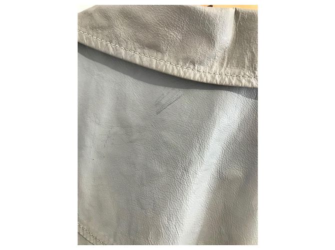 Abrigos JITROIS T.International de cuero Gris - vista 5