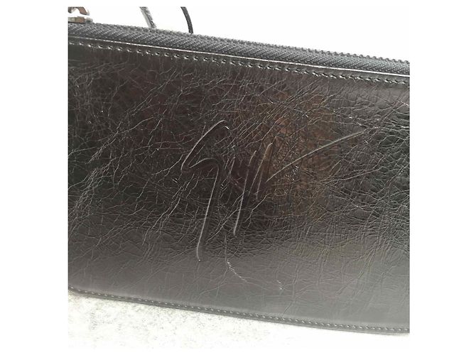 GIUSEPPE ZANOTTI Pochette T. Pelle Nero - vista 4