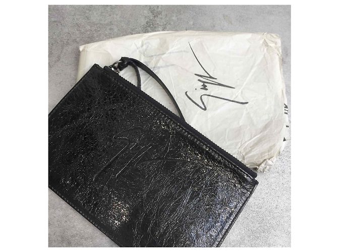 GIUSEPPE ZANOTTI Pochette T. Pelle Nero - vista 6