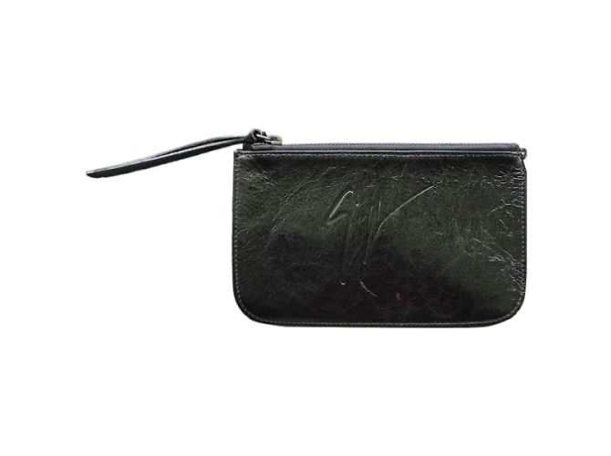 GIUSEPPE ZANOTTI Pochette T. Pelle Nero - vista 7