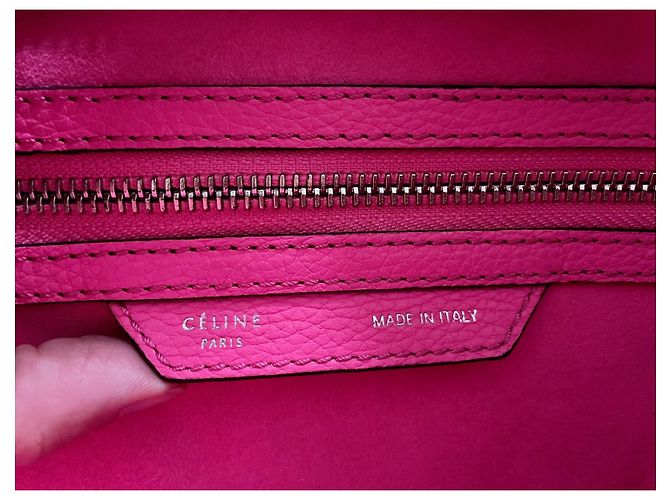 Luggage Trolley Céline in pelle rosa - vista 10