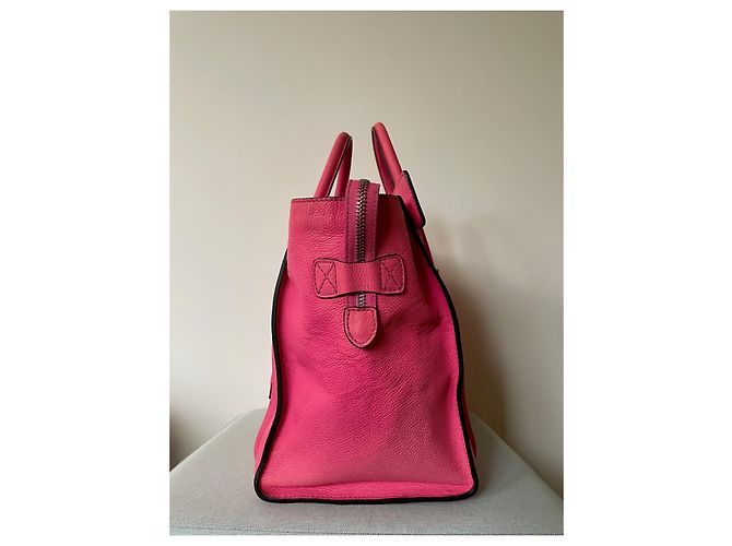 Luggage Trolley Céline in pelle rosa - vista 7