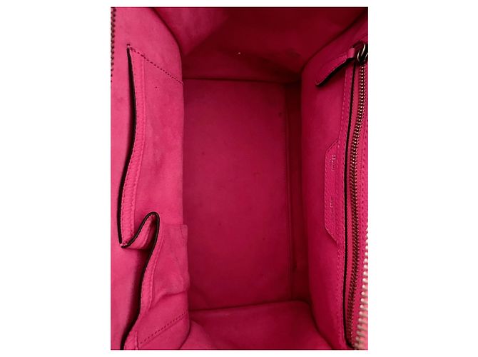Luggage Trolley Céline in pelle rosa - vista 8