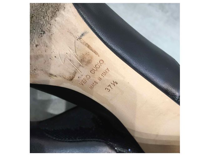 GIUSEPPE ZANOTTI Botines T.EU 37.5 Cuero Negro - vista 5