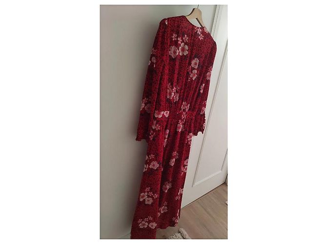 Zadig & Voltaire Rotes Seidenlanges Kleid - Ansicht 2