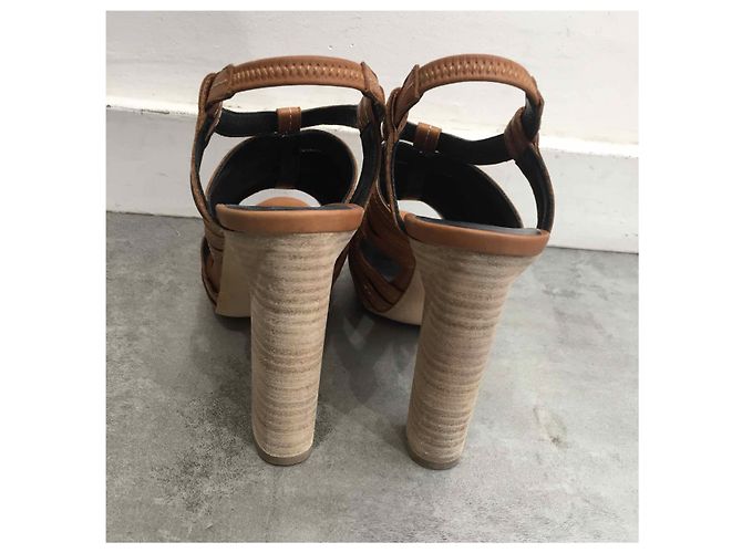 PIERRE HARDY Sandali T.EU 37.5 Pelle Cammello - vista 3