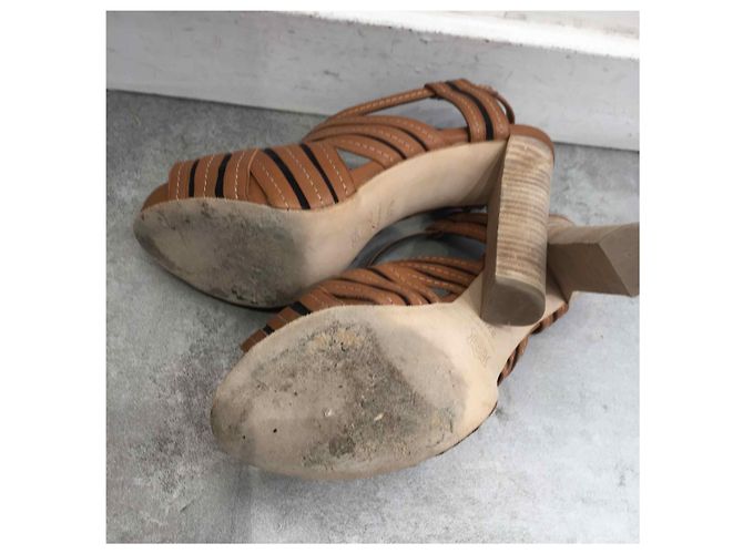 PIERRE HARDY Sandali T.EU 37.5 Pelle Cammello - vista 4