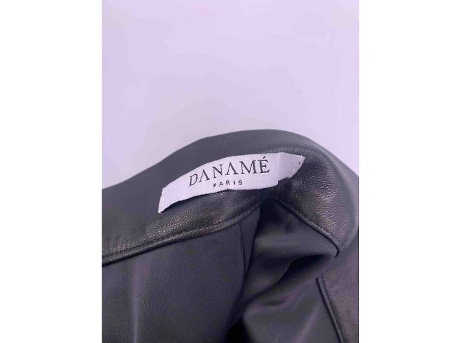 Autre Marque NO FIRMA / Pantalón UNSIGNED T.fr 42 Cuero Negro - vista 4