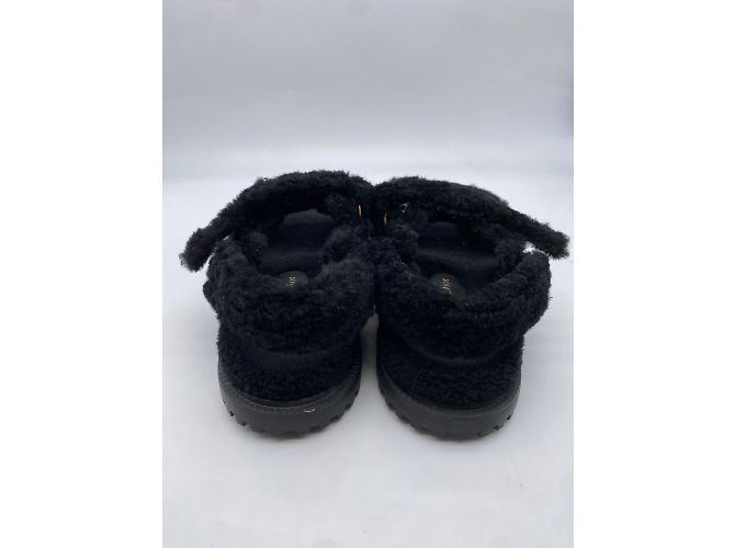 Sandali Dior T.EU 37 Pelliccia sintetica Nero - vista 6