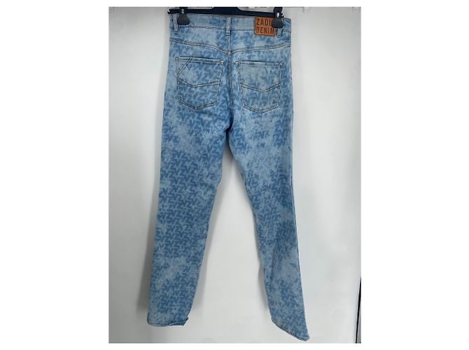 Jeans Zadig & Voltaire T.US 28 Cotone Blu - vista 2