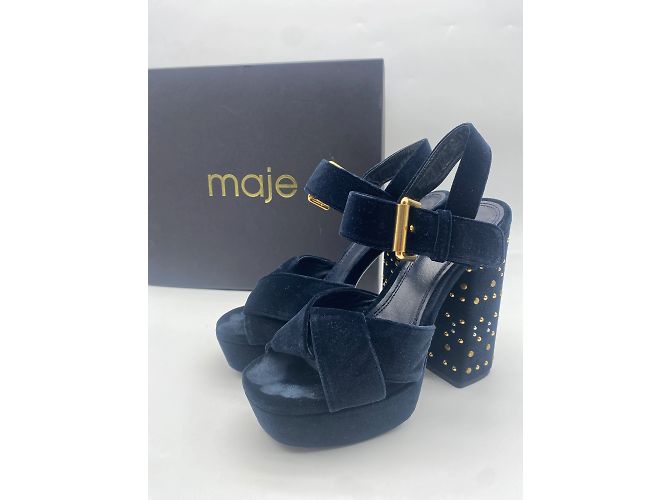 MAJE  Sandals T.eu 37 velvet - view 8
