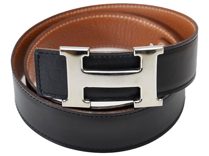 Hermès Cintura reversibile Hermes nera Constance Nero - vista 6