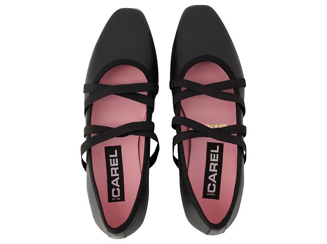Tutu-Ballerinas – Carel – Leder – Schwarz - Ansicht 4