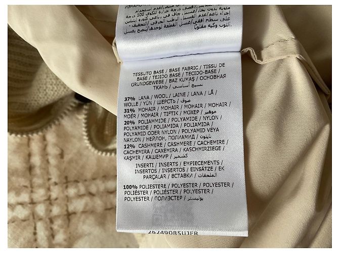 Moncler-Pullover mit Spitzenkragen und Henkeln Aus weiß - Ansicht 8