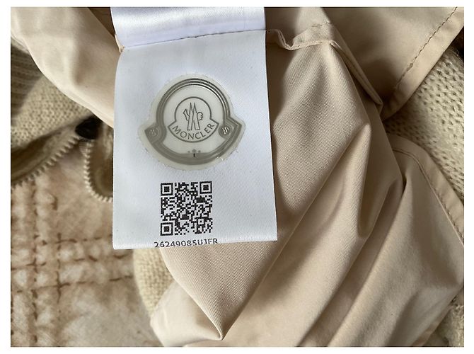 Moncler-Pullover mit Spitzenkragen und Henkeln Aus weiß - Ansicht 9
