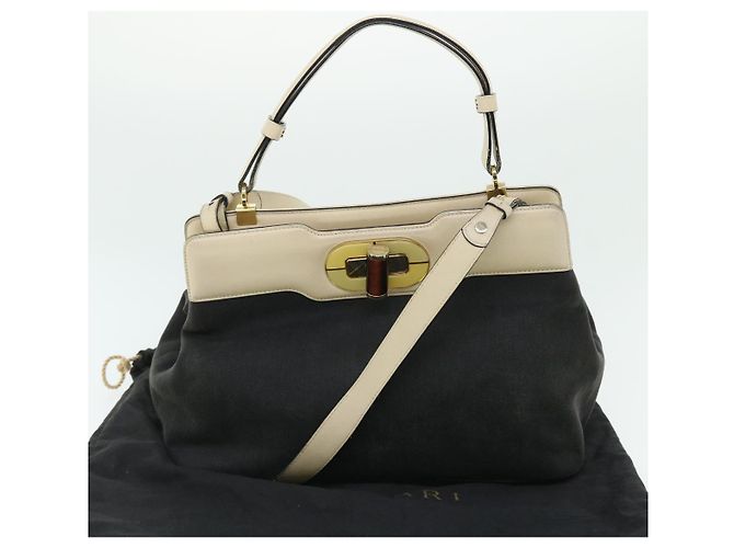 Bulgari Borsa a tracolla BVLGARI Isabella Rossellini in tela 2modo Black Auth bs7634 Nero - vista 12