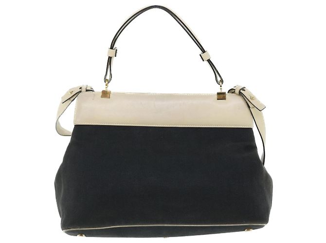Bulgari Borsa a tracolla BVLGARI Isabella Rossellini in tela 2modo Black Auth bs7634 Nero - vista 2