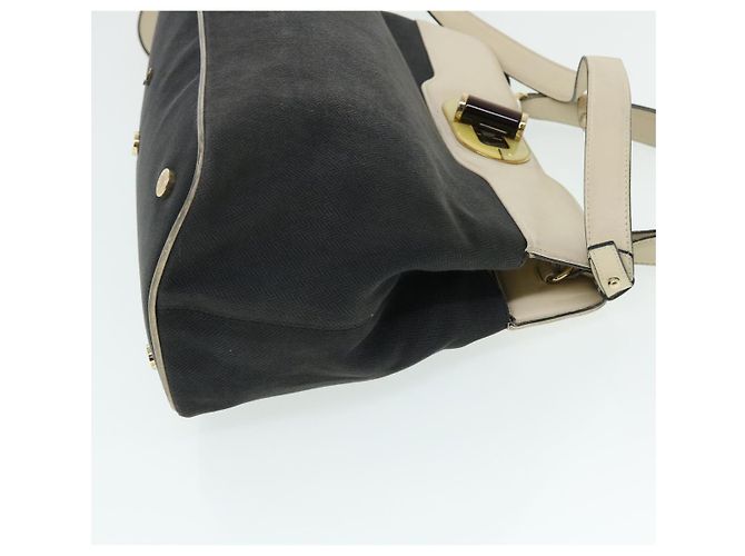 Bulgari Borsa a tracolla BVLGARI Isabella Rossellini in tela 2modo Black Auth bs7634 Nero - vista 3