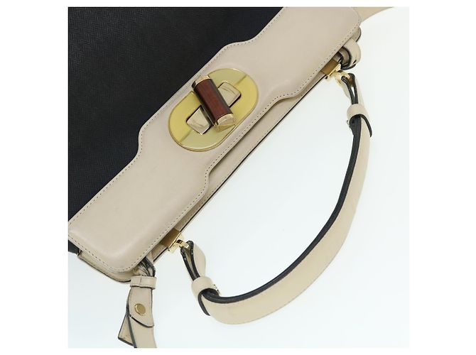 Bulgari Borsa a tracolla BVLGARI Isabella Rossellini in tela 2modo Black Auth bs7634 Nero - vista 6