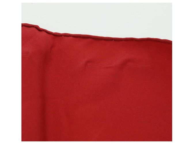Hermès HERMES CARRE 90 BRIDES de GALA Scarf Silk Red Auth 51348 - view 11