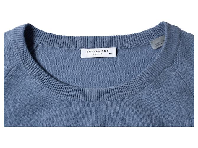 Autre Marque Ausrüstung, Pullover mit Rundhalsausschnitt Blau - Ansicht 7