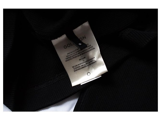 Autre Marque Goldsign, Rollkragenpullover aus schwarzem Rippstrick - Ansicht 5