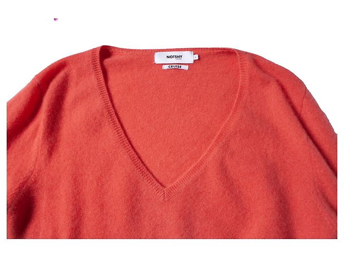 Autre Marque NICHT SCHÜCHTERN, Korallenrosa Kaschmirpullover Pink - Ansicht 7