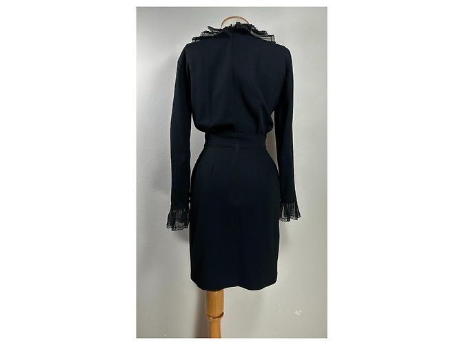 Guy Laroche Kleid schwarz Wollmischung - Ansicht 5