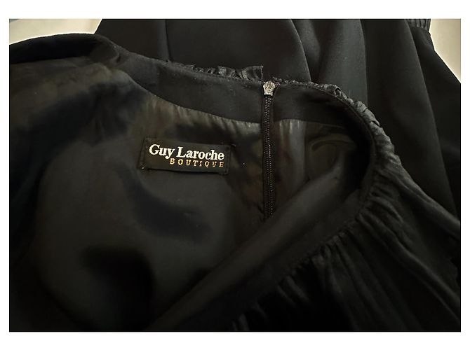 Guy Laroche Kleid schwarz Wollmischung - Ansicht 6