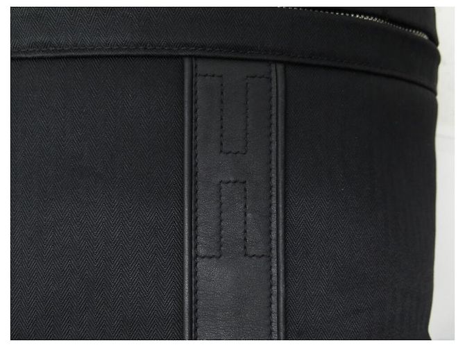Hermès BORSA DA BAGNO HERMES VANITY ACAPULCO IN TELA E PELLE Nero - vista 3