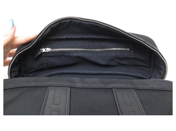 Hermès BORSA DA BAGNO HERMES VANITY ACAPULCO IN TELA E PELLE Nero - vista 7