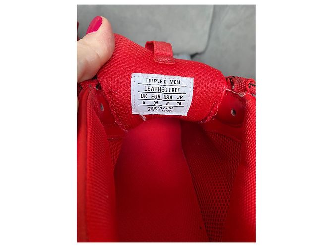 Sneakers Balenciaga Triple S Rosse Rosso - vista 10
