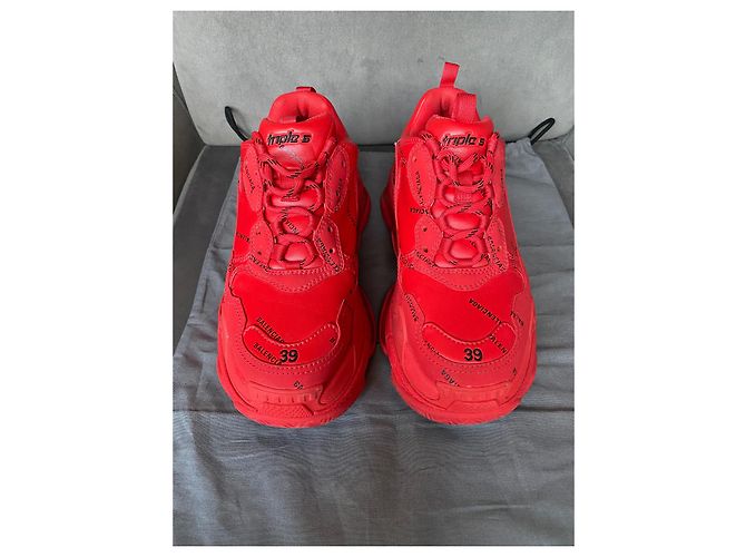 Sneakers Balenciaga Triple S Rosse Rosso - vista 4