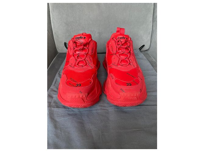 Sneakers Balenciaga Triple S Rosse Rosso - vista 5
