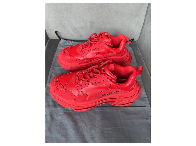 Sneakers Balenciaga Triple S Rosse Rosso - vista 7