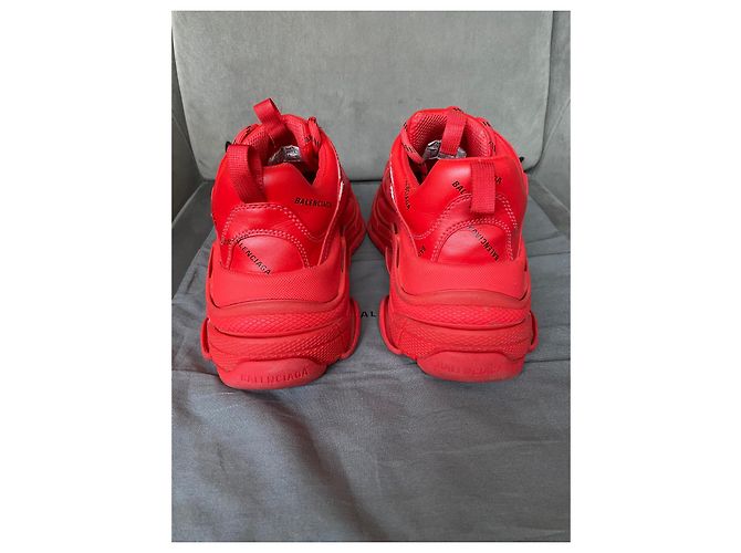 Sneakers Balenciaga Triple S Rosse Rosso - vista 8