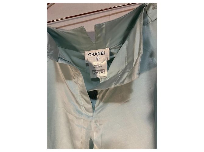 Cambon CHANEL Grüne Satinhose Hellgrün - Ansicht 2