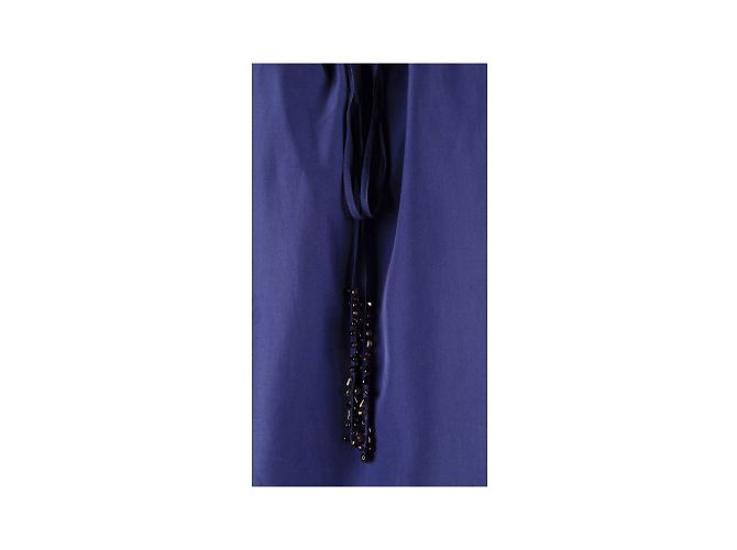 Blumarine-Top mit gerafftem Ausschnitt Blau - Ansicht 4