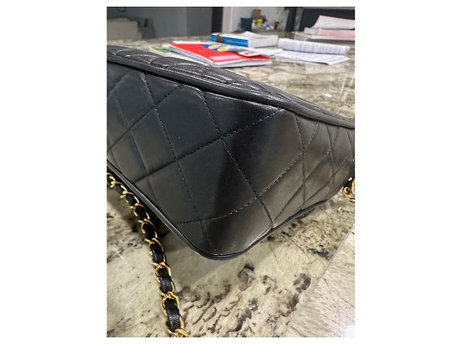 Camera Chanel Bolsa pequena para câmera com borla Preto - vista 7
