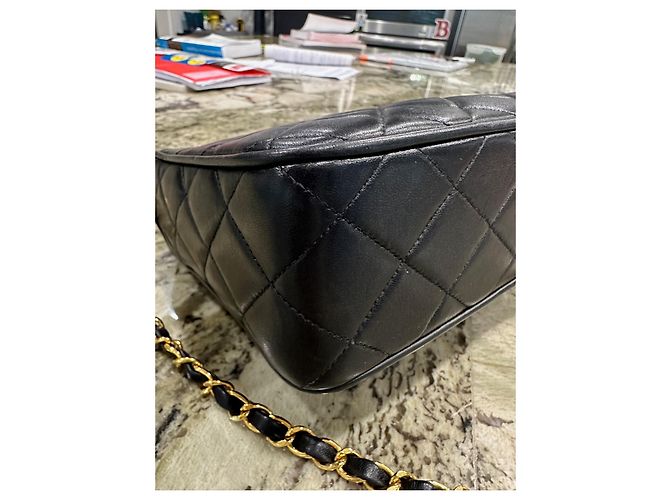Camera Chanel Bolsa pequena para câmera com borla Preto - vista 8
