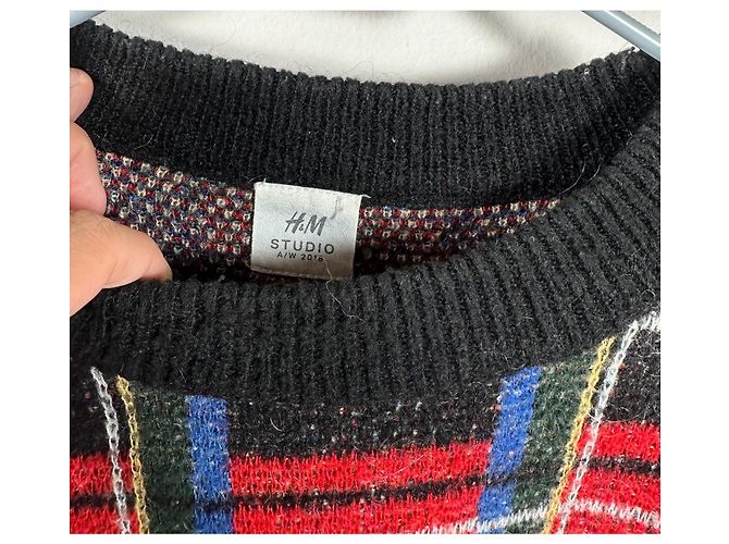 Autre Marque Pull Tartan H&M Studio XL Multicolore - vue 4