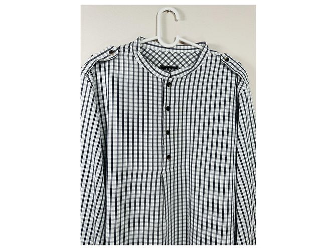 Top in cotone a quadretti Apc Multicolore - vista 2