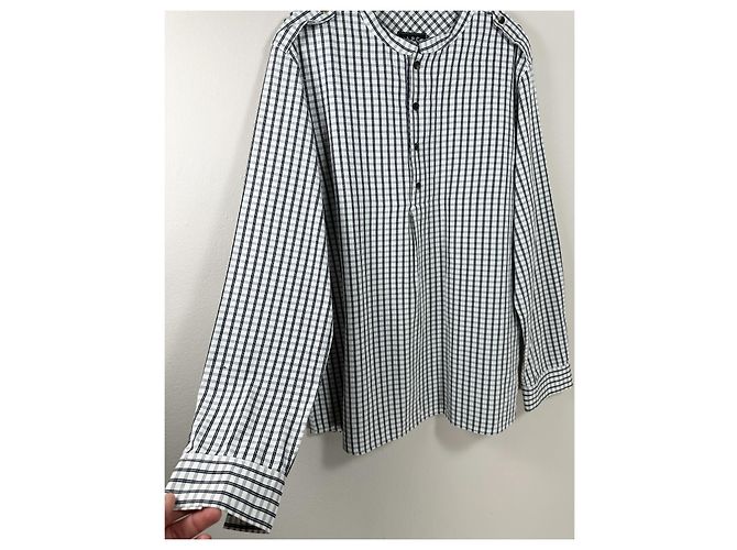 Top in cotone a quadretti Apc Multicolore - vista 3