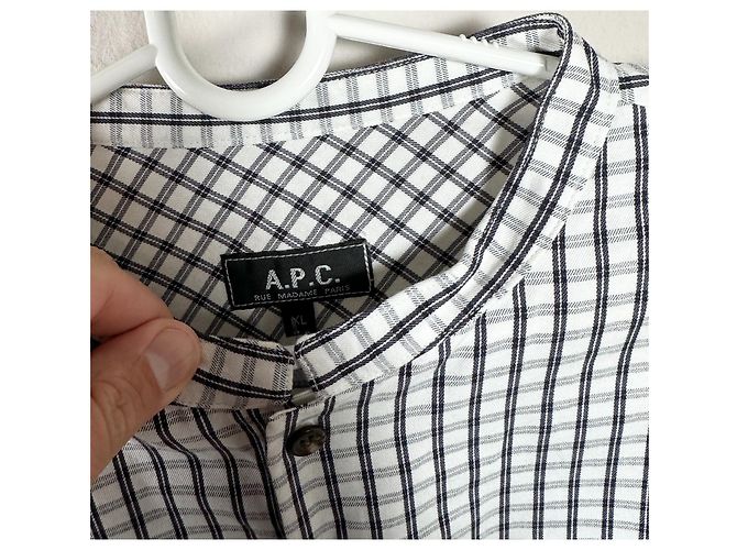 Top in cotone a quadretti Apc Multicolore - vista 5