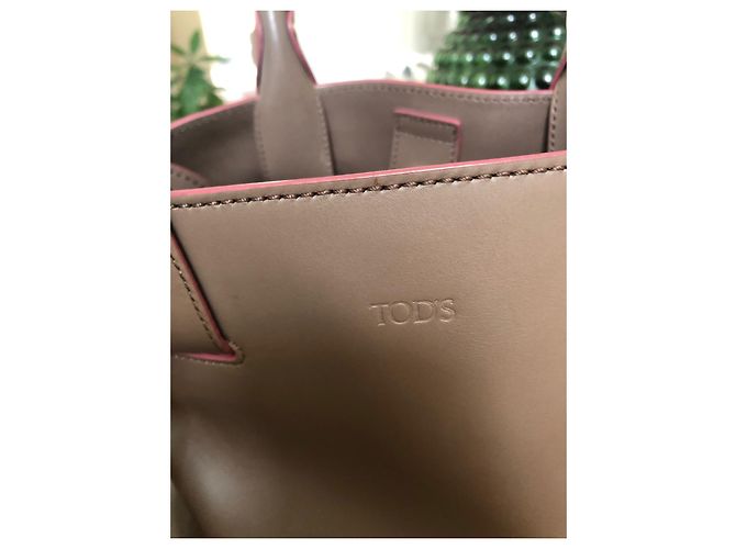Borsa Tod's in pelle beige - vista 3