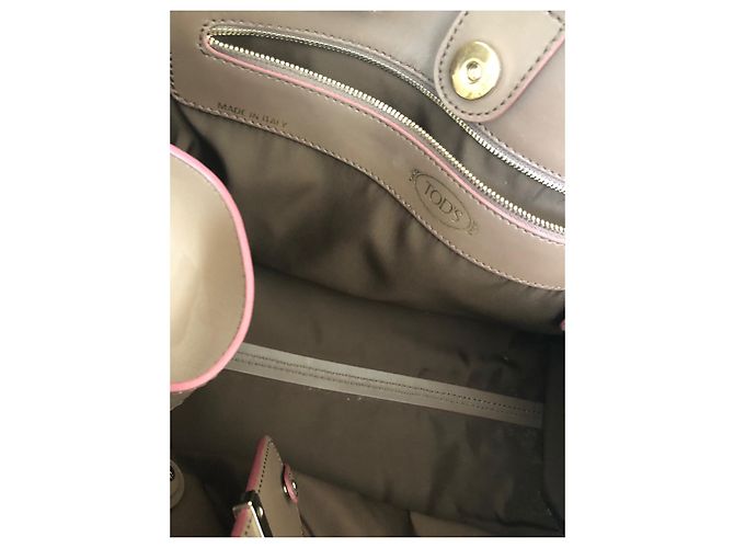 Borsa Tod's in pelle beige - vista 4