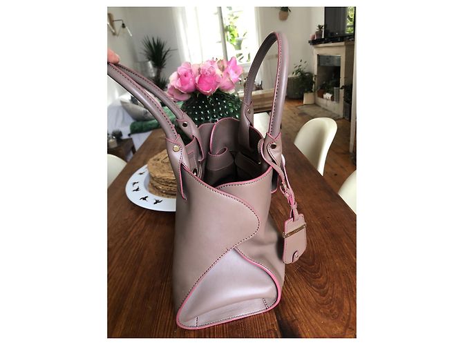 Borsa Tod's in pelle beige - vista 7