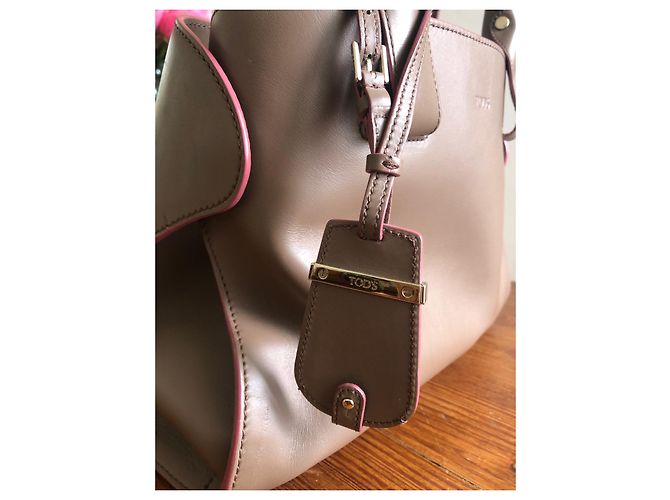 Borsa Tod's in pelle beige - vista 9